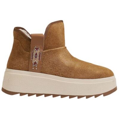 Ash Moon Bootie Wildleder Schaffell Plattform Bräunen US 39 Ash Moon Bootie Wildleder Schaffell Plattform Bräunen US 39