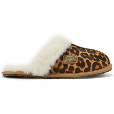 Australia Luxe Geschlossene Leoparden-Hausschuhe Braun S Australia Luxe Geschlossene Leoparden-Hausschuhe Braun S