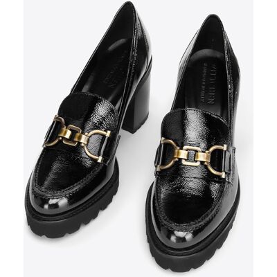 Wittchen Damen-Pumps aus Lackleder mit Schnalle, Schwarz Schwarz EU 38 Wittchen Damen-Pumps aus Lackleder mit Schnalle, Schwarz Schwarz EU 38