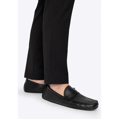 Wittchen Herren-Slipper aus schwarzem Naturleder Schwarz EU40 Wittchen Herren-Slipper aus schwarzem Naturleder Schwarz EU40