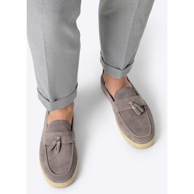 Wittchen Herren-Loafer aus Wildleder mit Quaste, Grau Grau EU43 Wittchen Herren-Loafer aus Wildleder mit Quaste, Grau Grau EU43