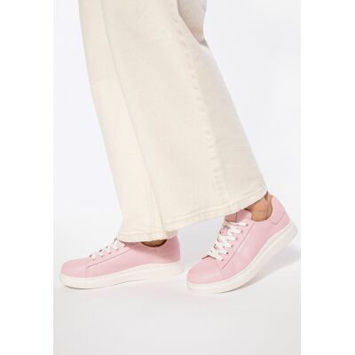 Wittchen Damen-Plateau-Sneaker, klassisch, rosa, Naturleder Rosa EU 37 Wittchen Damen-Plateau-Sneaker, klassisch, rosa, Naturleder Rosa EU 37
