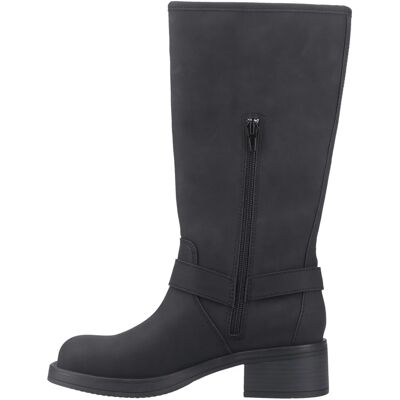 Rocket Dog - "Nash" Biker Stiefel für Damen, Hoch geschnitten (Schwarz) Schwarz EU 40,5 / UK 7 Rocket Dog - "Nash" Biker Stiefel für Damen, Hoch geschnitten (Schwarz) Schwarz EU 40,5 / UK 7