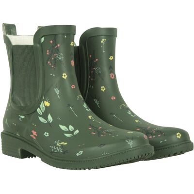 Mountain Warehouse - Damen Gummistiefel, Blumen, Gummi (Khakigrün) Khaki EU 42 / UK 8 Mountain Warehouse - Damen Gummistiefel, Blumen, Gummi (Khakigrün) Khaki EU 42 / UK 8