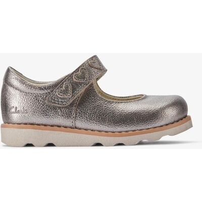 Clarks Crown Hope T. Pewter Schuhe Metallisch EU 22,5 / UK 5,5 Clarks Crown Hope T. Pewter Schuhe Metallisch EU 22,5 / UK 5,5