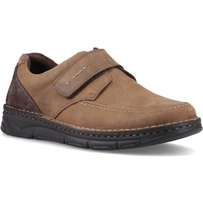 Hush Puppies Forde Leder Slipper für Herren mit Klettverschluss in Tan Bräunen EU 40,5 / UK 7 Hush Puppies Forde Leder Slipper für Herren mit Klettverschluss in Tan Bräunen EU 40,5 / UK 7