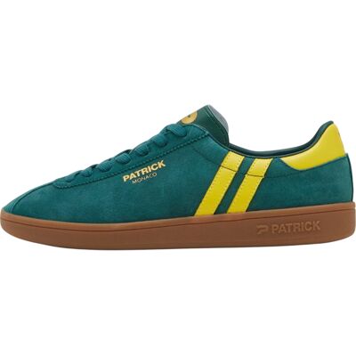 Patrick - "Monaco" Sneaker für Herren, Wildleder, Cupsohle (Grün/Gelb) Grün EU 40,5 / UK 7 Patrick - "Monaco" Sneaker für Herren, Wildleder, Cupsohle (Grün/Gelb) Grün EU 40,5 / UK 7