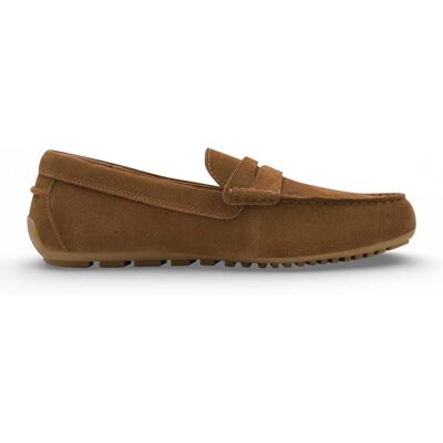 Tamaris Herren-Mokassins aus braunem Wildleder, Freizeitschuhe Bräunen EU41 Tamaris Herren-Mokassins aus braunem Wildleder, Freizeitschuhe Bräunen EU41