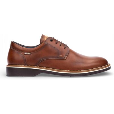 Pikolinos Herren-Schnürschuhe aus braunem Leder, Derby-Stil, Komfortschuh - Bordeauxrot Dunkelbraun EU42 Pikolinos Herren-Schnürschuhe aus braunem Leder, Derby-Stil, Komfortschuh - Bordeauxrot Dunkelbraun EU42