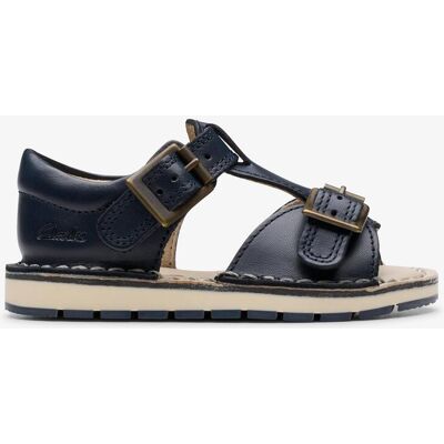 Clarks PlaysunReef T. Navy Leder-Sandalen Blau EU 22,5 / UK 5,5 Clarks PlaysunReef T. Navy Leder-Sandalen Blau EU 22,5 / UK 5,5