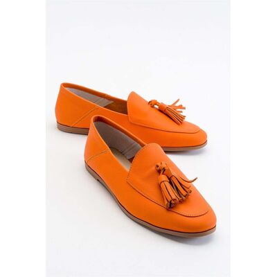 Forever & Always Mona Weich Leder Quaste Loafer Damen Orange EU 38 Forever & Always Mona Weich Leder Quaste Loafer Damen Orange EU 38