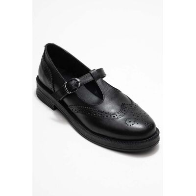 Forever & Always Janney Leder Riemen Loafer Schwarz EU 36 Forever & Always Janney Leder Riemen Loafer Schwarz EU 36