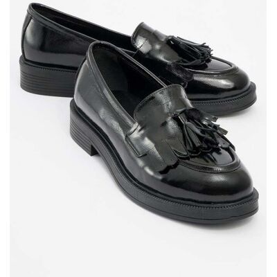 Forever & Always Milly Leder Quaste Loafer Schwarz EU 38 Forever & Always Milly Leder Quaste Loafer Schwarz EU 38