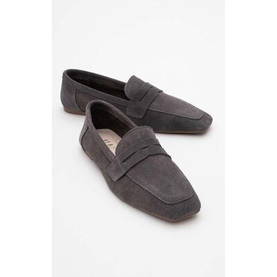 Forever & Always Morne Leder Loafer Damen Grau EU 38 Forever & Always Morne Leder Loafer Damen Grau EU 38