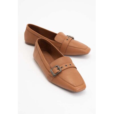 Forever & Always Noir Leder Flach Loafer Damen Braun US 39 Forever & Always Noir Leder Flach Loafer Damen Braun US 39