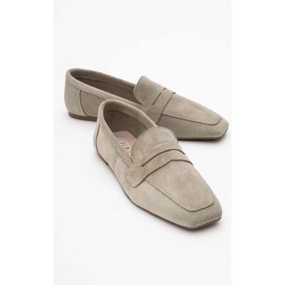 Forever & Always Morne Leder Loafer Damen Beige EU 38 Forever & Always Morne Leder Loafer Damen Beige EU 38