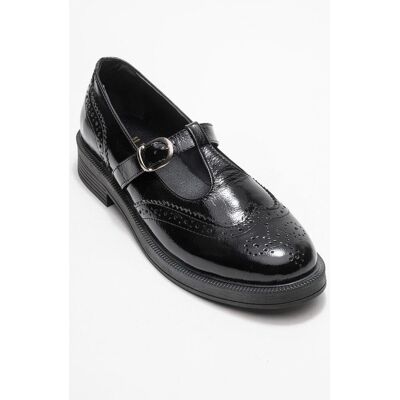Forever & Always Janney Leder Riemen Loafer Schwarz EU 36 Forever & Always Janney Leder Riemen Loafer Schwarz EU 36