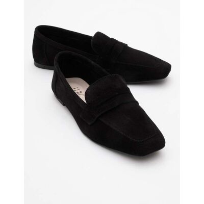 Forever & Always Morne Leder Loafer Damen Schwarz EU 38 Forever & Always Morne Leder Loafer Damen Schwarz EU 38