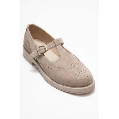Forever & Always Janney Leder Riemen Loafer Beige EU 36 Forever & Always Janney Leder Riemen Loafer Beige EU 36