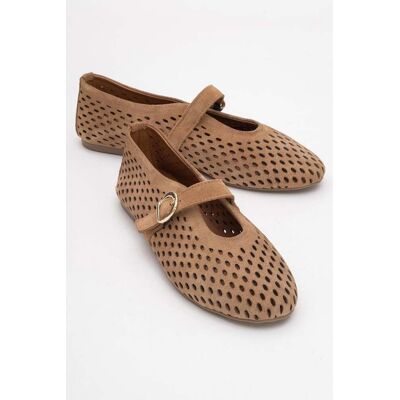 Forever & Always Arian Leder Ballerina Damen Braun EU 36 Forever & Always Arian Leder Ballerina Damen Braun EU 36