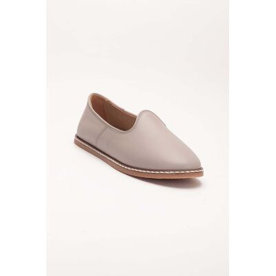 Forever & Always Dalya Leder Slip-On Flache Schuhe Damen Beige EU 37 Forever & Always Dalya Leder Slip-On Flache Schuhe Damen Beige EU 37