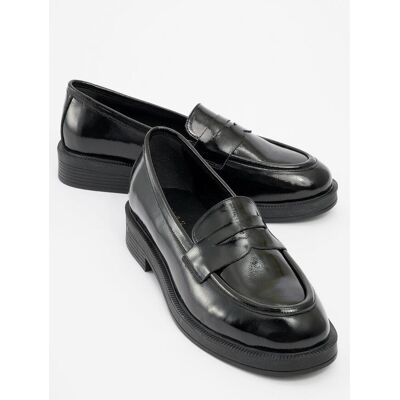 Forever & Always Bree Plateau Penny Leder Loafer Damen Schwarz EU 37 Forever & Always Bree Plateau Penny Leder Loafer Damen Schwarz EU 37