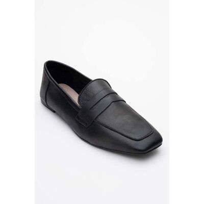 Forever & Always Morne Leder Loafer Damen Schwarz EU 37 Forever & Always Morne Leder Loafer Damen Schwarz EU 37