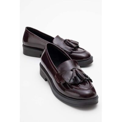 Forever & Always Milly Leder Quaste Loafer Burgund US 39 Forever & Always Milly Leder Quaste Loafer Burgund US 39