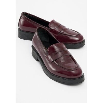 Forever & Always Bree Plateau Penny Leder Loafer Damen Burgund US 39 Forever & Always Bree Plateau Penny Leder Loafer Damen Burgund US 39