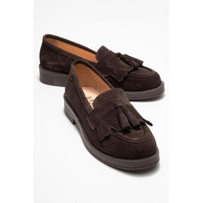 Forever & Always Milly Leder Quaste Loafer Braun US 39 Forever & Always Milly Leder Quaste Loafer Braun US 39