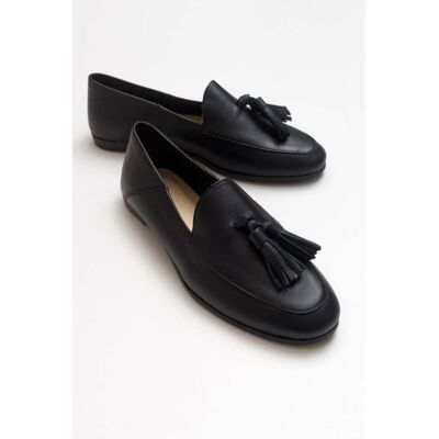 Forever & Always Mona Weich Leder Quaste Loafer Damen Schwarz EU 37 Forever & Always Mona Weich Leder Quaste Loafer Damen Schwarz EU 37
