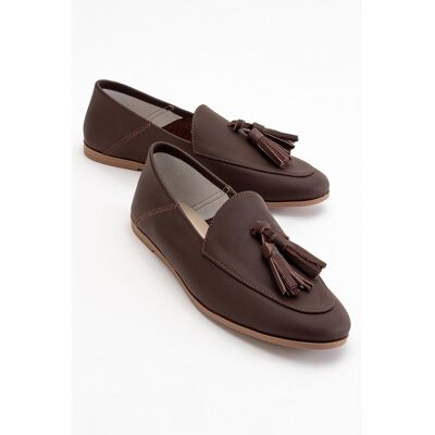 Forever & Always Mona Weich Leder Quaste Loafer Damen Braun US 39 Forever & Always Mona Weich Leder Quaste Loafer Damen Braun US 39