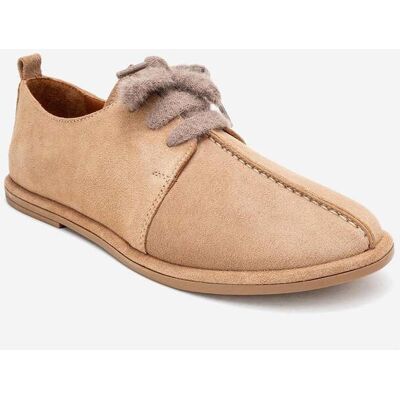 Forever & Always Denora Leder Schnürung Schuhe Damen Beige US 39 Forever & Always Denora Leder Schnürung Schuhe Damen Beige US 39