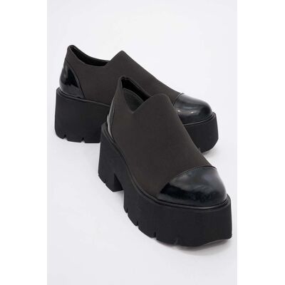 Prologue Grena Plateau Slip-On Schuhe Damen Schwarz EU 38 Prologue Grena Plateau Slip-On Schuhe Damen Schwarz EU 38