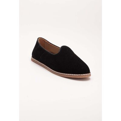 Forever & Always Istanbul Wildleder Leder Slip-On Flache Schuhe Damen Schwarz EU 37 Forever & Always Istanbul Wildleder Leder Slip-On Flache Schuhe Damen Schwarz EU 37