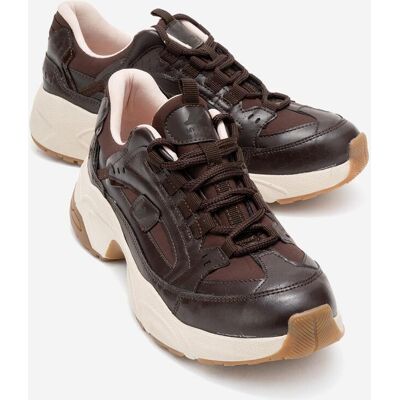 Prologue Bambi Bedruckte Mesh Turnschuhe Damen Braun US 39 Prologue Bambi Bedruckte Mesh Turnschuhe Damen Braun US 39