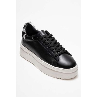 Forever & Always Anabel Leder Plateau Turnschuhe Damen Schwarz EU 37 Forever & Always Anabel Leder Plateau Turnschuhe Damen Schwarz EU 37