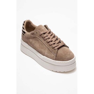 Forever & Always Anabel Leder Plateau Turnschuhe Damen Beige EU40 Forever & Always Anabel Leder Plateau Turnschuhe Damen Beige EU40