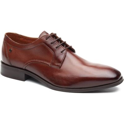 Base London Dome Schnürschuhe aus Leder für Herren in verbranntem Tan Bräunen EU 44.5 / UK 10 Base London Dome Schnürschuhe aus Leder für Herren in verbranntem Tan Bräunen EU 44.5 / UK 10