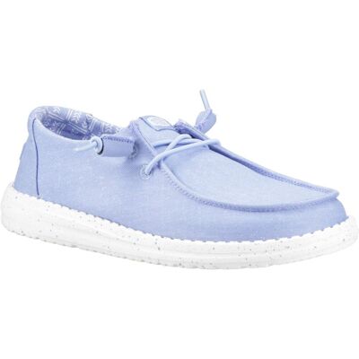HEYDUDE Wendy Stretch Canvas Textil Damen Hausschuhe Hortensienblau Blau EU 38 / UK 5 HEYDUDE Wendy Stretch Canvas Textil Damen Hausschuhe Hortensienblau Blau EU 38 / UK 5