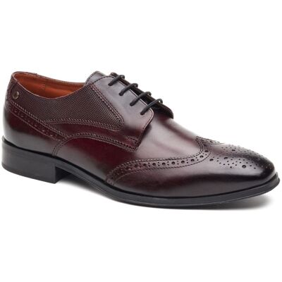 Base London Steeple Brogue Leder Herren Schuhe in verbranntem Braun Braun EU 40,5 / UK 7 Base London Steeple Brogue Leder Herren Schuhe in verbranntem Braun Braun EU 40,5 / UK 7