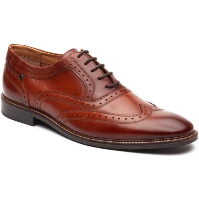 Base London Clarence Brogue Leder Herren Schnürschuhe in verbrannten Tan Bräunen EU 38 / UK 5 Base London Clarence Brogue Leder Herren Schnürschuhe in verbrannten Tan Bräunen EU 38 / UK 5