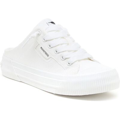 Rocket Dog Cheery Mule Canvas Textil Damen Weiße Mules Weiß EU 40,5 / UK 7 Rocket Dog Cheery Mule Canvas Textil Damen Weiße Mules Weiß EU 40,5 / UK 7