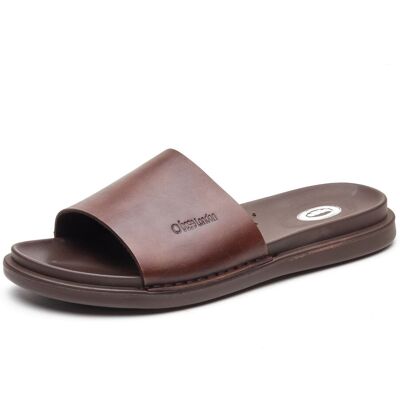 Base London Albany Leder Herren Braune Pantoletten Braun EU 39/UK 6 Base London Albany Leder Herren Braune Pantoletten Braun EU 39/UK 6