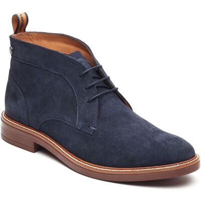 Base London Lincoln Chukka Leder Herren Stiefel Navy Marine EU 47.5 / UK 12 Base London Lincoln Chukka Leder Herren Stiefel Navy Marine EU 47.5 / UK 12