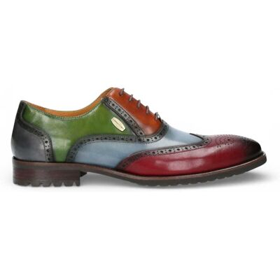 laura vita Lorenzo Conti Herren-Brogue-Oxford-Schuhe aus schwarzem und burgunderrotem Leder - Antonin 01 Mehrfarben EU42 laura vita Lorenzo Conti Herren-Brogue-Oxford-Schuhe aus schwarzem und burgunderrotem Leder - Antonin 01 Mehrfarben EU42
