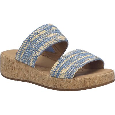 JOSEF SEIBEL Damen Slipper Evita 02 in slate blue-multi Blau EU 36 JOSEF SEIBEL Damen Slipper Evita 02 in slate blue-multi Blau EU 36