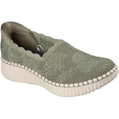 Skechers Wilshire Boulevard Polyester Damen Sneakers in Olivgrün Olive EU 37 / UK 4 Skechers Wilshire Boulevard Polyester Damen Sneakers in Olivgrün Olive EU 37 / UK 4