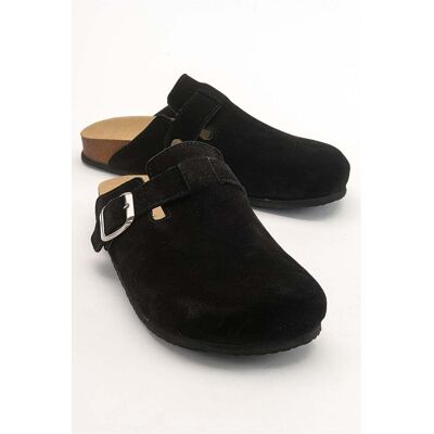 Forever & Always Gons Wildleder Clogs (Damen) Schwarz EU 36 Forever & Always Gons Wildleder Clogs (Damen) Schwarz EU 36