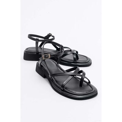 Forever & Always Antas Mit Riemchen Leder Flach Sandalen (Women) Schwarz EU 37 Forever & Always Antas Mit Riemchen Leder Flach Sandalen (Women) Schwarz EU 37